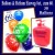 Helium- Einwegbehälter mit 30 Luftballons zum 60. Geburtstag