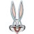 Bugs Bunny Luftballon ohne Helium, Langohrhase Ballon