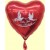 Luftballon-Herz "Alles Gute zur Hochzeit"  (ungefüllt)