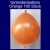 Kettenballons-Girlandenballons-Orange-Metallic, 100 Stück
