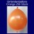 Kettenballons-Girlandenballons-Orange-Metallic, 250 Stück