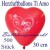 Herzluftballons Ti Amo, 30 cm, 500 Stück