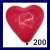 Herzballon I Love You 200 Stück