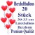 Herzluftballons Rot 20 Stück / Heliumqualität / Premium