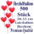 Herzluftballons Rot 500 Stück / Heliumqualität / Premium