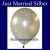 Luftballons Hochzeit, Latex, 10 Stück "Just Married", silber