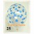 Luftballons, Latex 30 cm Ø, 25 Stück, Transparent mit Herzen in Babyblau