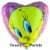 Luftballon Tweety Portrait, Folienballon mit Ballongas