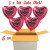Valentinsgrüße - 5 Herzballons aus Folie mit Helium, Ich liebe Dich!