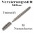 Tischkarten-Verzierungsstift, Tintenstift für Namenskarten, Silber