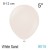 10 Luftballons 8-12cm, Vintage-Farbe White Sand