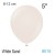 50 Luftballons 8-12cm, Vintage-Farbe White Sand