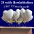 Loving Hearts Folienballons 20 Stück Herzluftballons in Weiß mit Helium zur Hochzeit