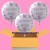 3 Welcome Baby Rund-Luftballons mit Helium zu Babyparty, Geburt und Taufe