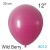 10 Luftballons 30cm, Vintage-Farbe Wild Berry