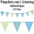 Wimpelkette zum 1. Geburtstag, hellblau