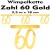 Banner, Wimpelkette Zahl 60, Gold, Dekoration zum 60. Geburtstag