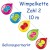 Wimpelkette Balloonshape 2, Dekoration zum 2. Kindergeburtstag