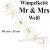 Wimpelkette Mr & Mrs, weiß, Dekoration zur Hochzeit