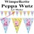 Wimpelkette Peppa Wutz  zum Kindergeburtstag, 2,3 m