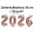 Zahlendekoration Silvester 2026, 36cm große Zahlen in Roségold
