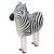 Zebra, Airwalker Luftballon aus Folie mit Helium