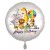 Zootiere Luftballon zum 1. Geburtstag mit Helium-Ballongas