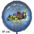 Zum Führerschein Alles Gute! Luftballon aus Folie, satinblau, 45 cm, inklusive Helium-Ballongas