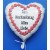 Luftballon- Herz ZUM HOCHZEITSTAG ALLES LIEBE, inklusive Helium
