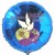 Zur Konfirmation Gratulation - Alles Gute! Luftballon aus Folie, blau, mit Helium