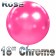 Luftballon in Chrome Rosa 45 cm, 1 Stück