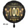 Luftballon aus Folie zum 100. Jahrestag und Jubiläum, 43 cm, schwarz, Satin,  inklusive Helium