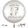 Großer Luftballon zum 17. Geburtstag, Herzlichen Glückwunsch - Boho
