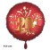 Luftballon aus Folie zum 20. Jahrestag und Jubiläum, 43 cm, rot,  inklusive Helium