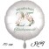 Großer Luftballon zum 25. Geburtstag, Herzlichen Glückwunsch - Boho