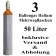 3 Ballongas Helium 50 Liter Mehrwegflaschen