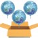 3 Luftballons zur Kommunion, Geschenke für das Kommunionskind, Heliumballons