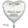 30 Jahre Perlenhochzeit - Herzlichen Glückwunsch, Luftballons aus Folie, 45 cm, Satinweiß