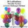 Set-Ballons-Helium-30-Luftballons-Metallicfarben-2.5-Liter-Helium-Ballongas