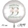 Großer Luftballon zum 33. Geburtstag, Herzlichen Glückwunsch - Boho