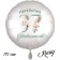Großer Luftballon zum 37. Geburtstag, Herzlichen Glückwunsch - Boho