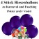 4 Riesenballons zu Karneval und Fasching, 1 Meter groß, Violett