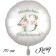 Großer Luftballon zum 43. Geburtstag, Herzlichen Glückwunsch - Boho