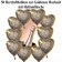 Ballons Helium Set Goldene Hochzeit, 50 Herzluftballons aus Folie mit Heliumflasche