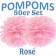 Pompoms Rosé, 50 Stück