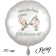 Großer Luftballon zum 54. Geburtstag, Herzlichen Glückwunsch - Boho