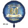Luftballon aus Folie zum 60. Jahrestag und Jubiläum, 43 cm, blau,  inklusive Helium