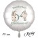Großer Luftballon zum 64. Geburtstag, Herzlichen Glückwunsch - Boho