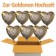 7 Herzluftballons zur Goldenen Hochzeit mit Helium