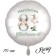 Großer Luftballon zum 81. Geburtstag, Herzlichen Glückwunsch - Boho